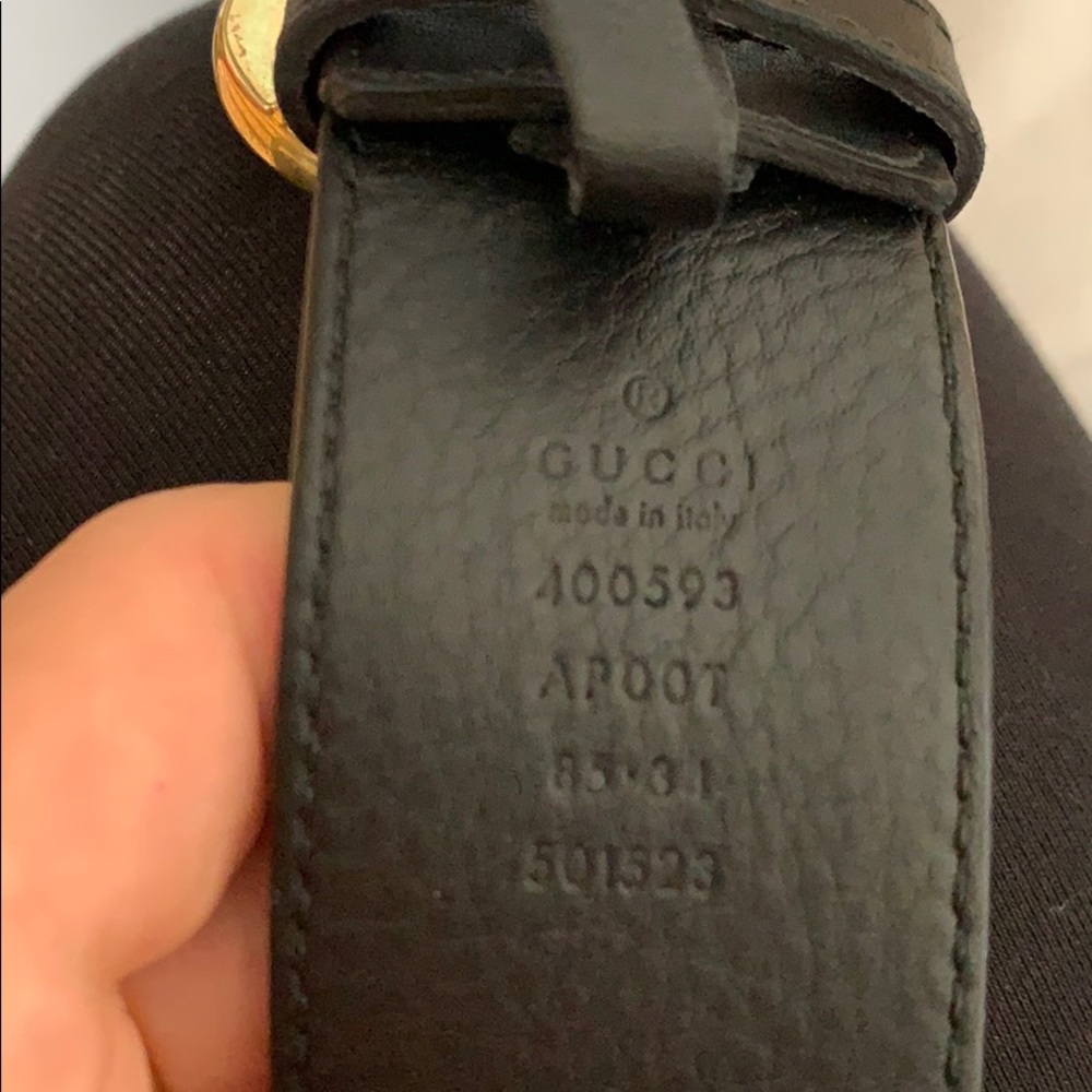 Gucci Leather Belt with Marmont GG Buckle - Picture 8 of 8